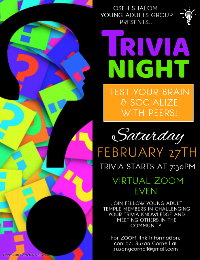 Young Adults Trivia Night