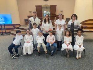 kababalat Torah with youngest kids
